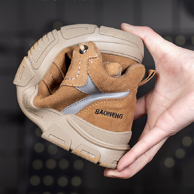 Męskie lekkie i oddychające obuwie ochronne z stalowym noskiem do pracy na co dzień, niezniszczalne i odporne na przebicie marki Outdoor Sneakers - Wianko - 22
