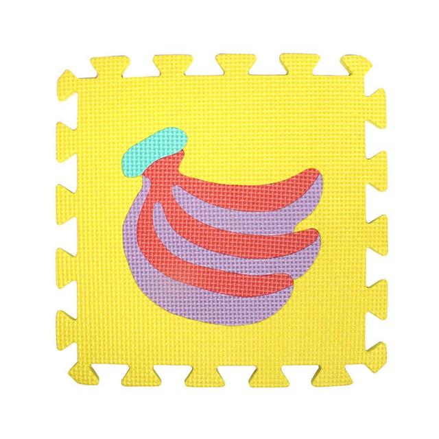 Mata z pianki dywanowej dla dziecka z zestawem 10 sztuk numerów, owoców, zwierząt i wzorów piankowych, idealna do zabawy i nauki - Wianko - 5