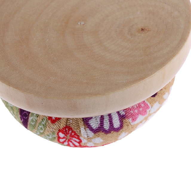 Poduszka na igły z drewnianą dolną bazą do szycia rzemieślniczego DIY - losowy kolor - Wianko - 4