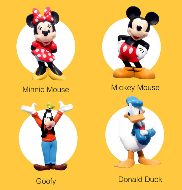 Figurka Kawaii Doll z kaczorem Donald, Mickey Mouse, Minnie, księżniczką, Kubusiem, Goofym i innymi - Wianko - 4