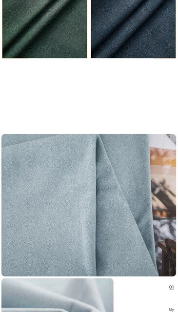 Materiałowa poduszka nocna aksamitna zasłona jednolitego koloru, do wykorzystania w DIY (metr) - Wianko - 8