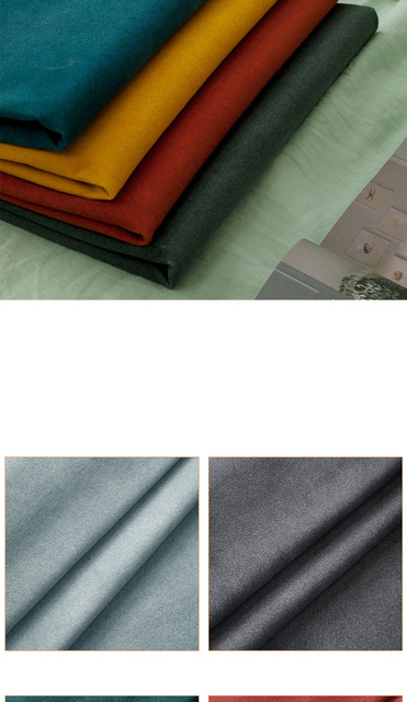 Materiałowa poduszka nocna aksamitna zasłona jednolitego koloru, do wykorzystania w DIY (metr) - Wianko - 6