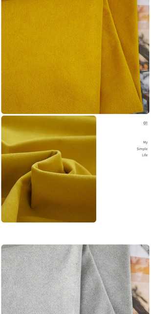 Materiałowa poduszka nocna aksamitna zasłona jednolitego koloru, do wykorzystania w DIY (metr) - Wianko - 12
