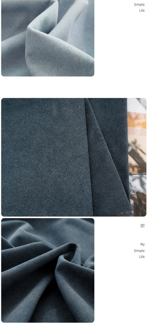 Materiałowa poduszka nocna aksamitna zasłona jednolitego koloru, do wykorzystania w DIY (metr) - Wianko - 9