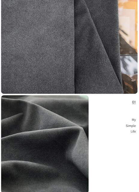 Materiałowa poduszka nocna aksamitna zasłona jednolitego koloru, do wykorzystania w DIY (metr) - Wianko - 15