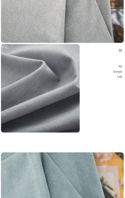 Materiałowa poduszka nocna aksamitna zasłona jednolitego koloru, do wykorzystania w DIY (metr) - Wianko - 13