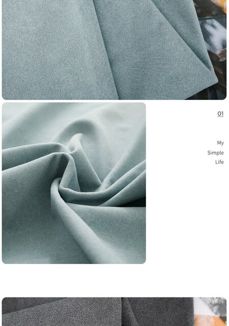 Materiałowa poduszka nocna aksamitna zasłona jednolitego koloru, do wykorzystania w DIY (metr) - Wianko - 14