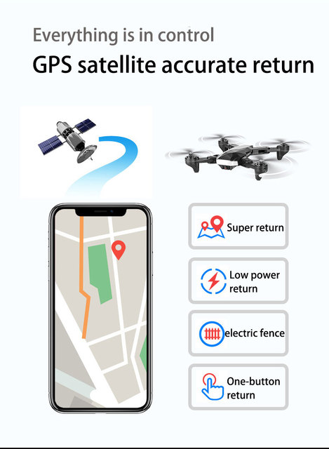 Quadcopter GPS C53 z kamerą 4K, 5G WIFI FPV i składanym zasobnikiem - zabawka dla dzieci - Wianko - 3