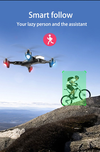 Quadcopter GPS C53 z kamerą 4K, 5G WIFI FPV i składanym zasobnikiem - zabawka dla dzieci - Wianko - 11