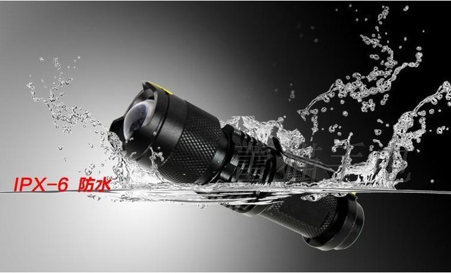 Mini latarka aluminiowa 7 W 300 LM CREE Q5 z zoomem - kemping, rower, polowanie - Wianko - 5