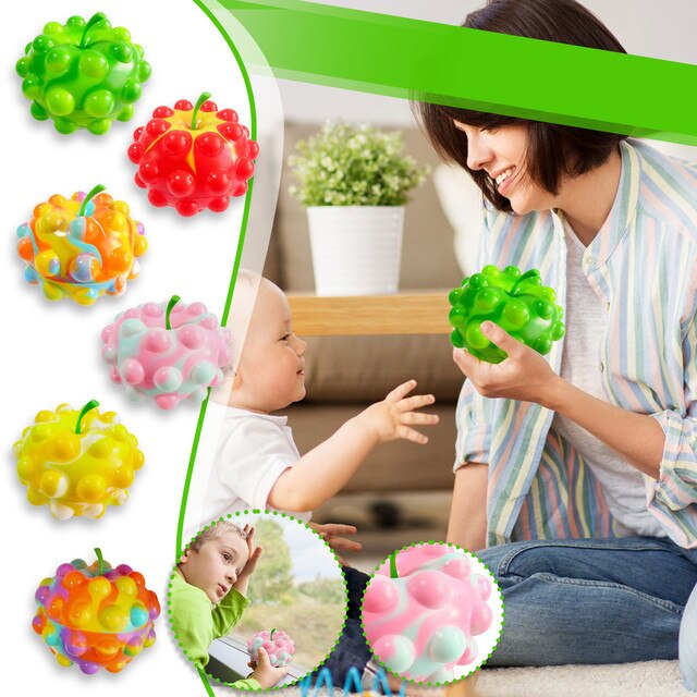 Push Bubble Piłka - Silikonowy Zabawka Do Zgniatania Dla Odprężenia, Sensoryczna Dekoracja Stołu - Wianko - 9