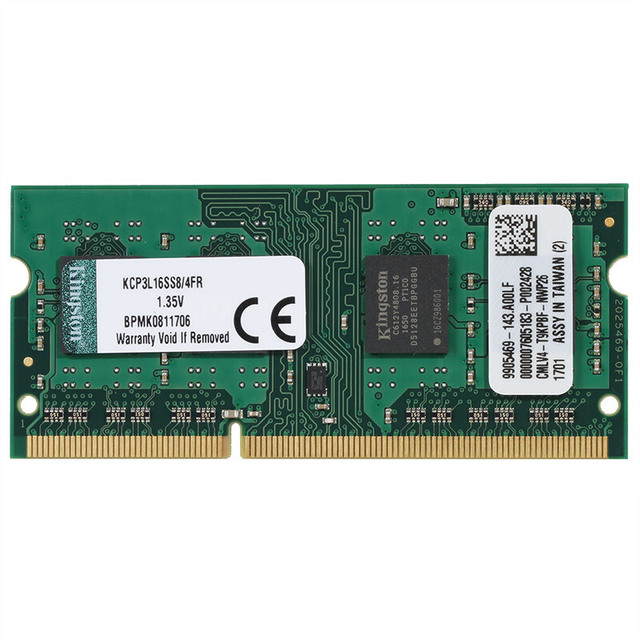 RAM laptopowy Kingston 4GB DDR3L 1600MHz 1.35V (KCP3L16SS8/4) - Wianko - 1