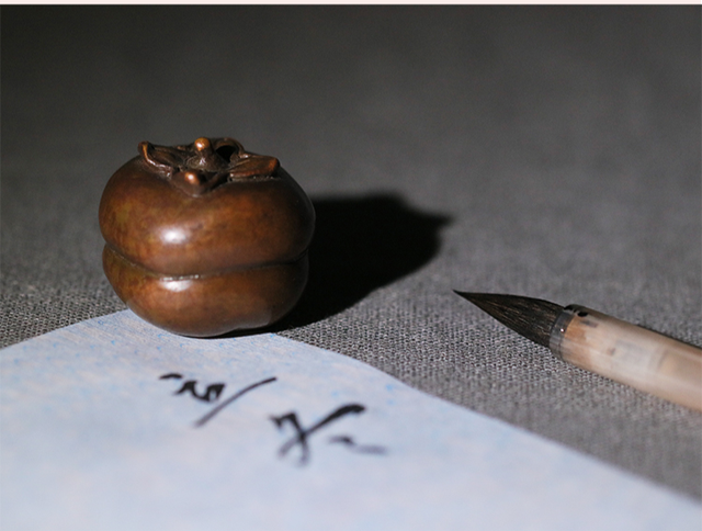 Metalowe przyciski do papieru - kreatywny, chińska tradycja, brązowe, tłoczenie - Wianko - 3