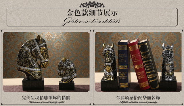 Rzeźba konia FENG SHUI dla sukcesu w biznesie - ochronna statuetka 25CM (2020) do biura lub domu - Wianko - 6
