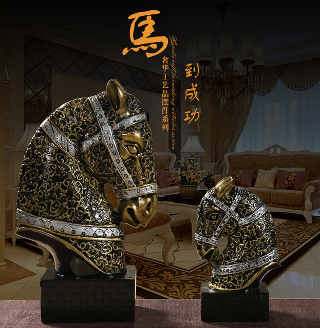 Rzeźba konia FENG SHUI dla sukcesu w biznesie - ochronna statuetka 25CM (2020) do biura lub domu - Wianko - 5