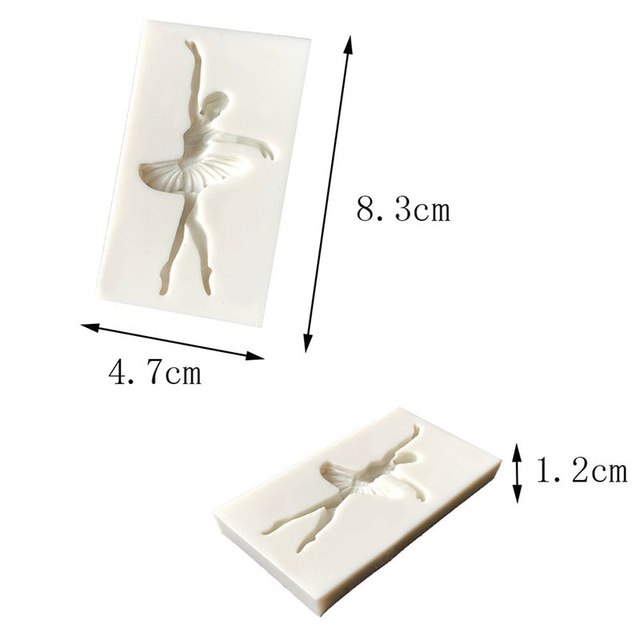 Baletnica tancerz w kształcie kremówki - forma silikonowa do ciasta z powłoką non-stick - Wianko - 1