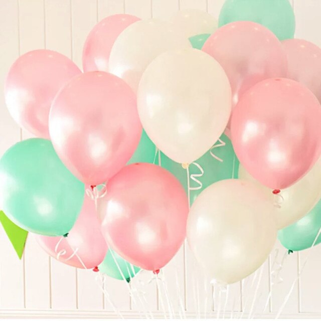 30 sztuk 10 cali Parel metaliczne balony lateksowe do urodzin i wesela - Wianko - 7