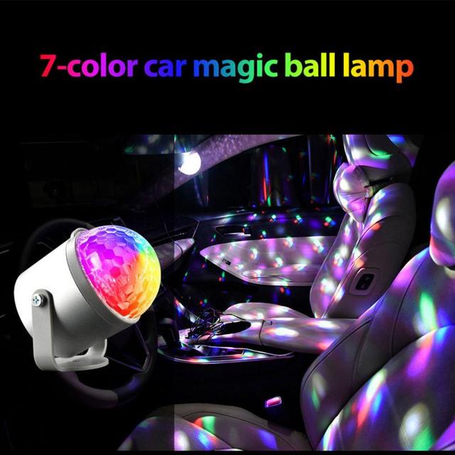 Mini światło dyskotekowe USB sterowanie głosem - 14 wzorów, projektor oświetlenia scenicznego na imprezy, śluby, urodziny i imprezy DJ - Wianko - 11