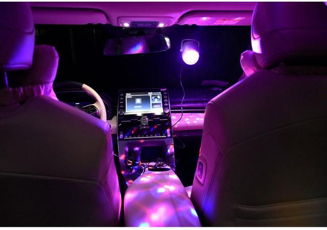 Mini światło dyskotekowe USB sterowanie głosem - 14 wzorów, projektor oświetlenia scenicznego na imprezy, śluby, urodziny i imprezy DJ - Wianko - 6