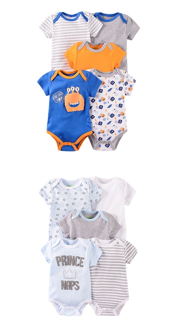 Kostium w nowym stylu dla niemowląt - 5 sztuk bawełniane ubranko dla chłopców 0-12m - Wianko - 9