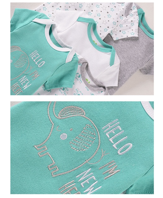 Kostium w nowym stylu dla niemowląt - 5 sztuk bawełniane ubranko dla chłopców 0-12m - Wianko - 11