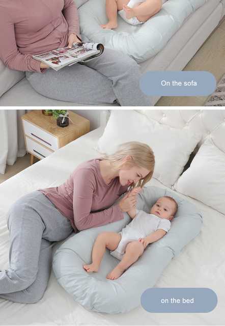 Przenośne łóżeczko dla niemowląt z kołyską i zderzakiem - Wianko - 15