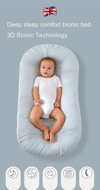 Przenośne łóżeczko dla niemowląt z kołyską i zderzakiem - Wianko - 6