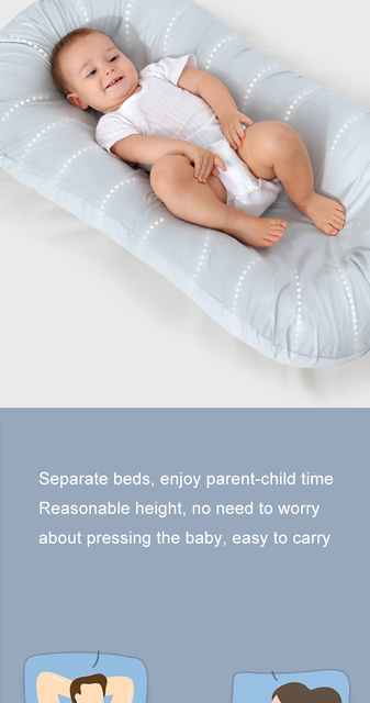 Przenośne łóżeczko dla niemowląt z kołyską i zderzakiem - Wianko - 9