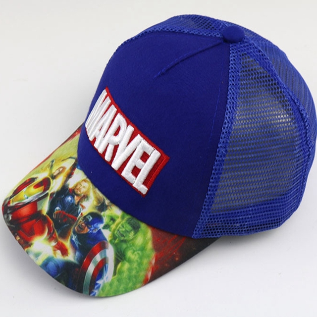 Wygodna letnia czapka z daszkiem dla dzieci z nadrukiem postaci Marvel - Spiderman i Kapitan Ameryka - Wianko - 12
