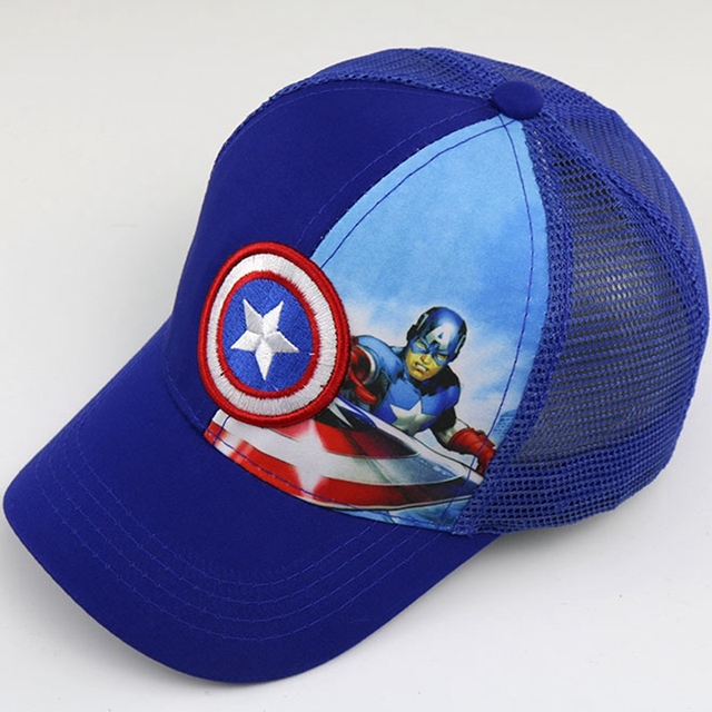 Wygodna letnia czapka z daszkiem dla dzieci z nadrukiem postaci Marvel - Spiderman i Kapitan Ameryka - Wianko - 10