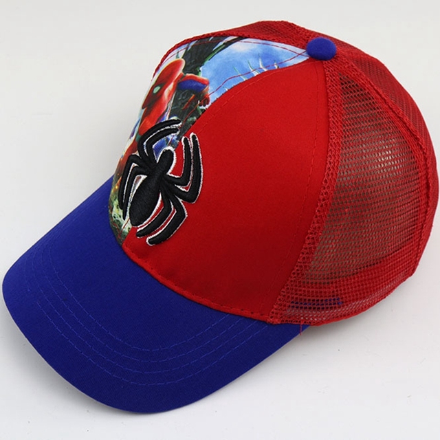 Wygodna letnia czapka z daszkiem dla dzieci z nadrukiem postaci Marvel - Spiderman i Kapitan Ameryka - Wianko - 9