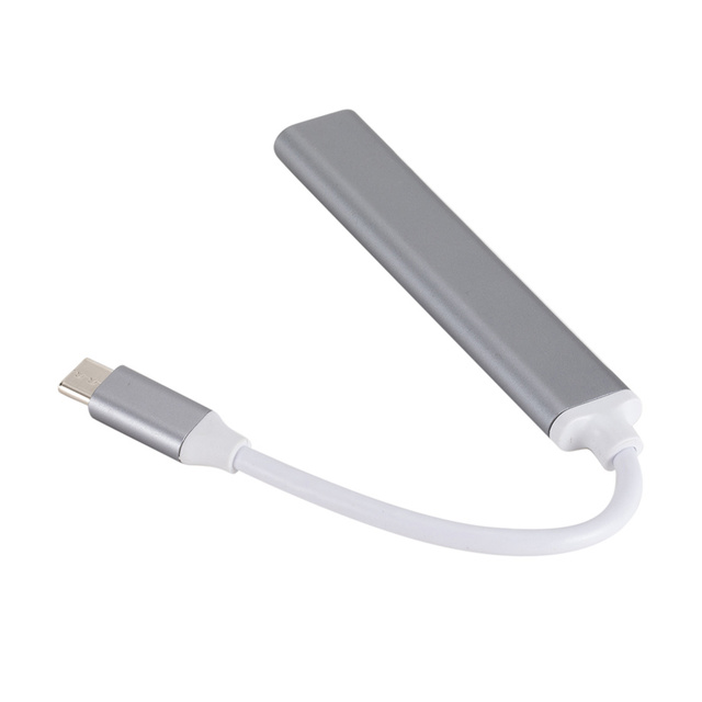 Hub USB C 3.0 typu C 3.1 4 Porty dla Macbooka Pro 13 15 i innych komputerów - adapter USB OTG do podłączania akcesoriów - Wianko - 10