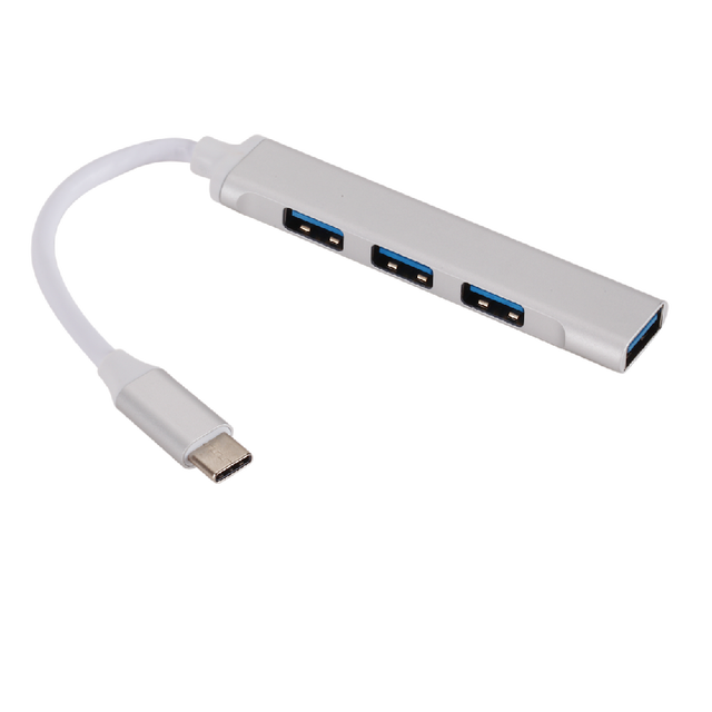 Hub USB C 3.0 typu C 3.1 4 Porty dla Macbooka Pro 13 15 i innych komputerów - adapter USB OTG do podłączania akcesoriów - Wianko - 6