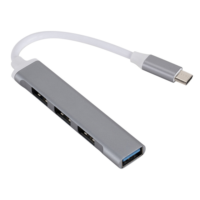 Hub USB C 3.0 typu C 3.1 4 Porty dla Macbooka Pro 13 15 i innych komputerów - adapter USB OTG do podłączania akcesoriów - Wianko - 9
