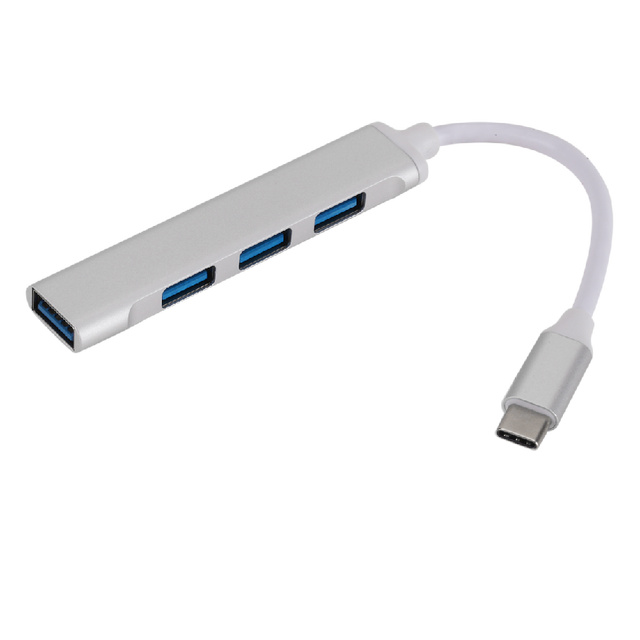 Hub USB C 3.0 typu C 3.1 4 Porty dla Macbooka Pro 13 15 i innych komputerów - adapter USB OTG do podłączania akcesoriów - Wianko - 7