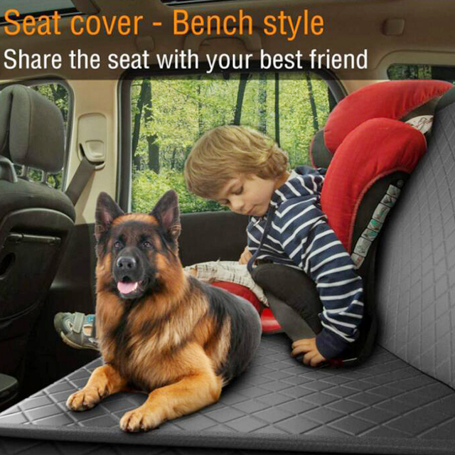 Przenośny pokrowiec na siedzenie samochodowe dla psa - wodoodporny, wyściełany mata podróżna, hamakowy, z siatką - ochrona przed zabrudzeniami - Wianko - 7