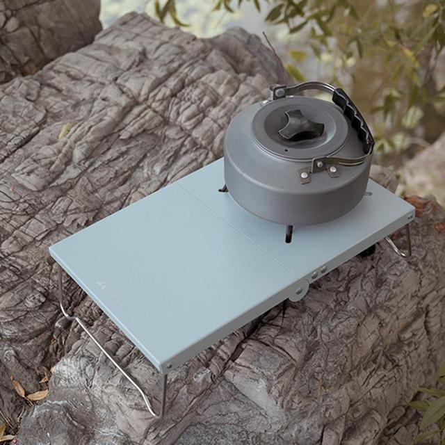 Stół kempingowy z wiatroodporną izolacją cieplną i stojakiem na kuchenkę gazową - Wianko - 6