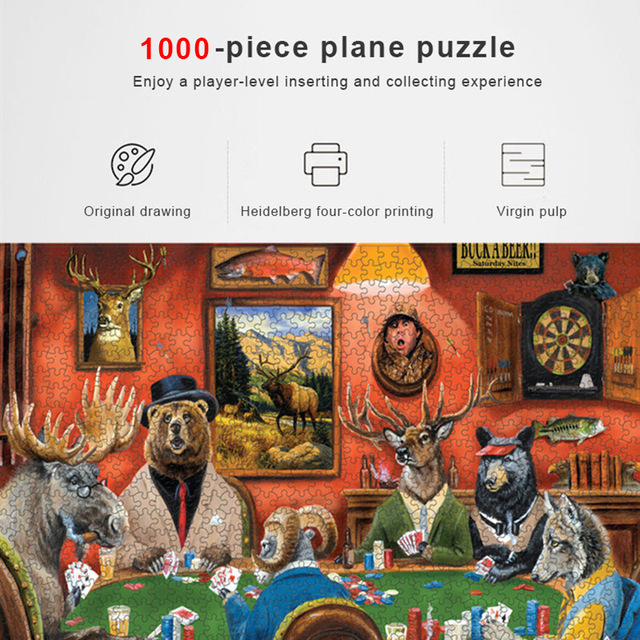 Puzzle Mini Jigsaw Krajobraz - 1000 elementów, zabawa dla dorosłych i dzieci, relaksująca gra edukacyjna - Wianko - 2