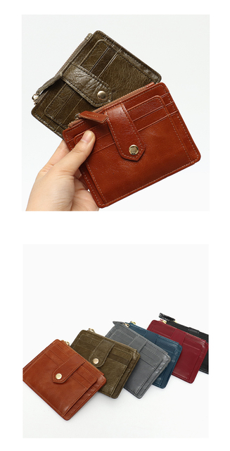 Lśniące skórzane etui na karty SC Vintage - luksusowy, wielofunkcyjny portfel z klapką i zamkiem - Wianko - 7