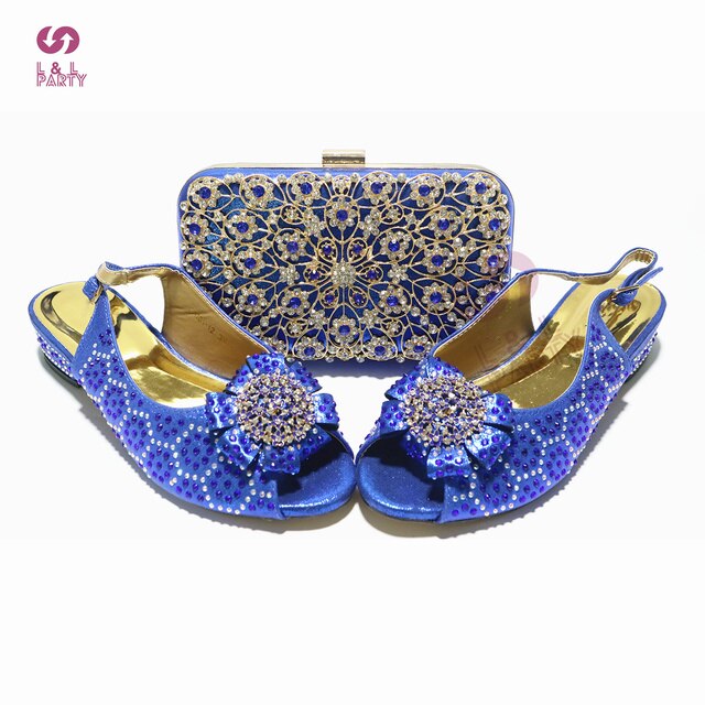 Wygodne sandały Peep Toe na słupku, buty i torby w królewskim niebieskim, zainspirowane wzorami afrykańskich kobiet, idealne na Garden Party - Wianko - 22
