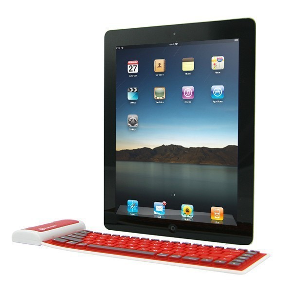 Silikonowa bezprzewodowa klawiatura Bluetooth dla Apple iPad - elastyczna, wodoodporna, wysokiej jakości (do systemu iOS) - Wianko - 10