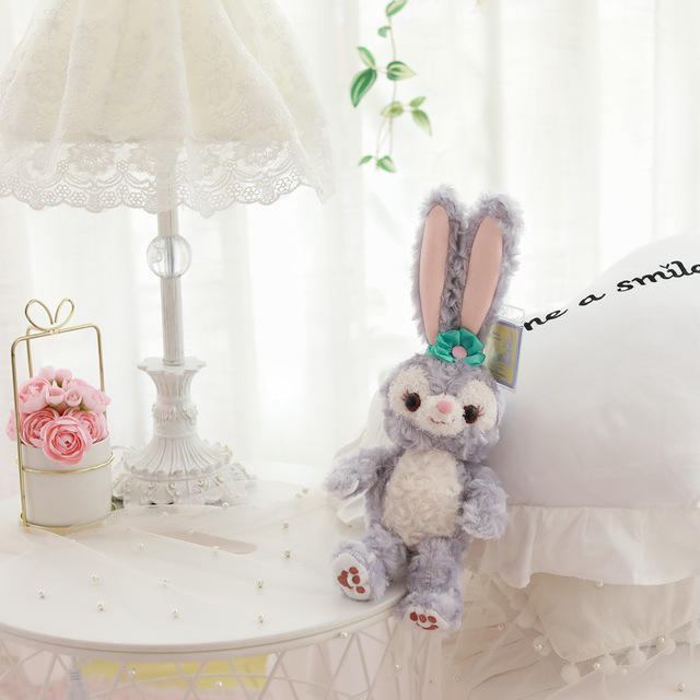 Fioletowy pluszowy królik z Anime - Japońska lalka uspokajająca Stellalou z długimi uszami, idealny prezent na urodziny dla dzieci - Wianko - 8