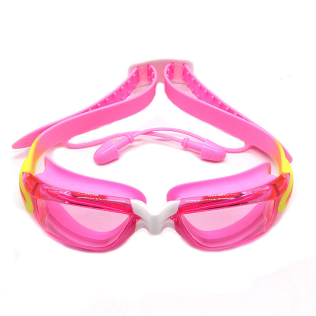 Profesjonalne okulary pływackie dla dzieci z zatyczkami do uszu, przeciwmgielne, wodoodporne, silikonowe - Wianko - 10