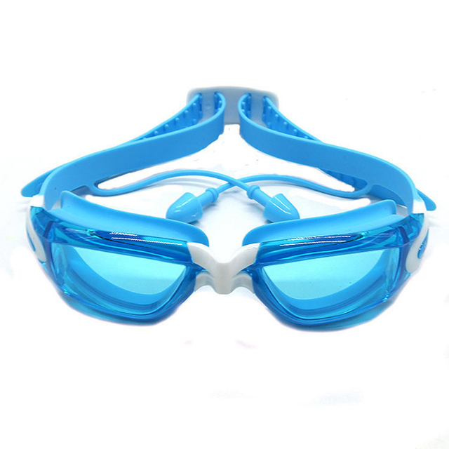 Profesjonalne okulary pływackie dla dzieci z zatyczkami do uszu, przeciwmgielne, wodoodporne, silikonowe - Wianko - 6