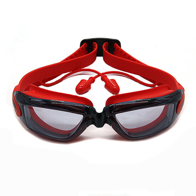 Profesjonalne okulary pływackie dla dzieci z zatyczkami do uszu, przeciwmgielne, wodoodporne, silikonowe - Wianko - 5