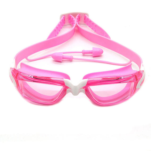 Profesjonalne okulary pływackie dla dzieci z zatyczkami do uszu, przeciwmgielne, wodoodporne, silikonowe - Wianko - 8