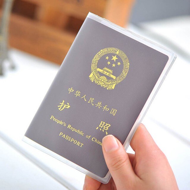Elegancki, wodoodporny pokrowiec na paszport i portfel z przezroczystym okienkiem ID-PVC - Wianko - 5