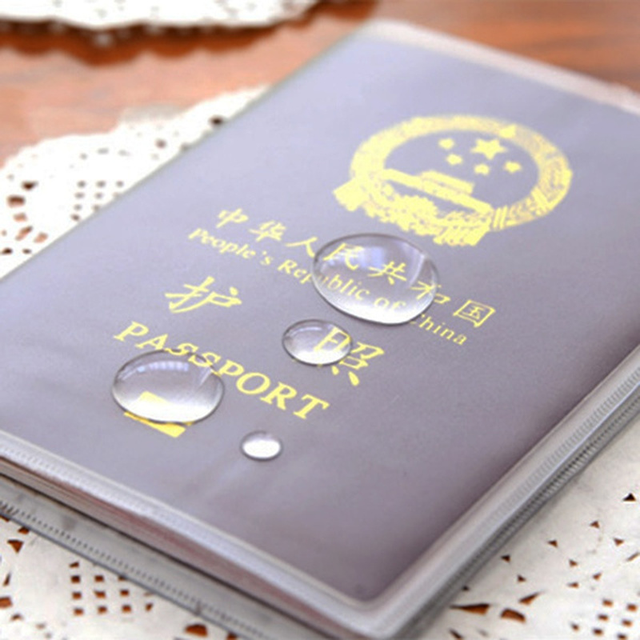 Elegancki, wodoodporny pokrowiec na paszport i portfel z przezroczystym okienkiem ID-PVC - Wianko - 4