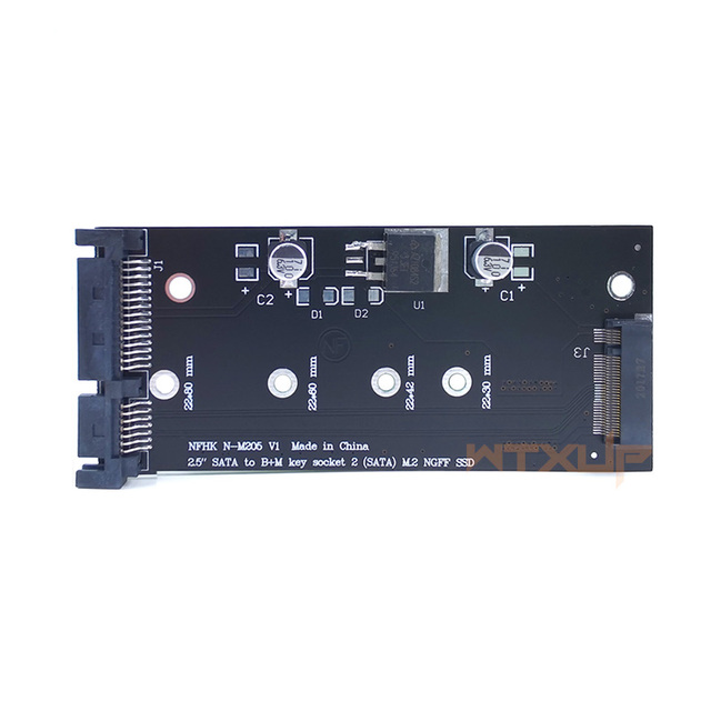 Adapter B Ngff M2 SSD do 2.5 cala SATA3 - karta rozszerzająca dla dysków SSD typu 2280 - Wianko - 3