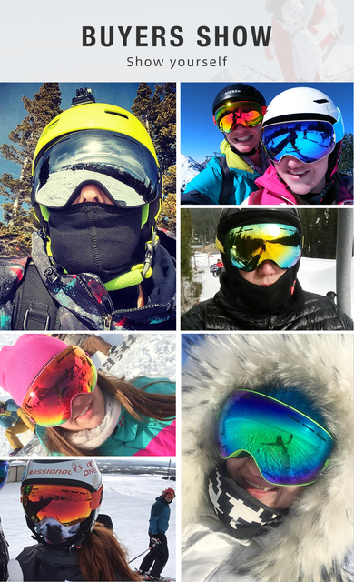 Gogle narciarskie COPOZZ z futerałem, żółtym obiektywem UV400 i technologią Anti-fog - męskie i damskie gogle narciarskie narciarstwo śnieżne - Wianko - 13